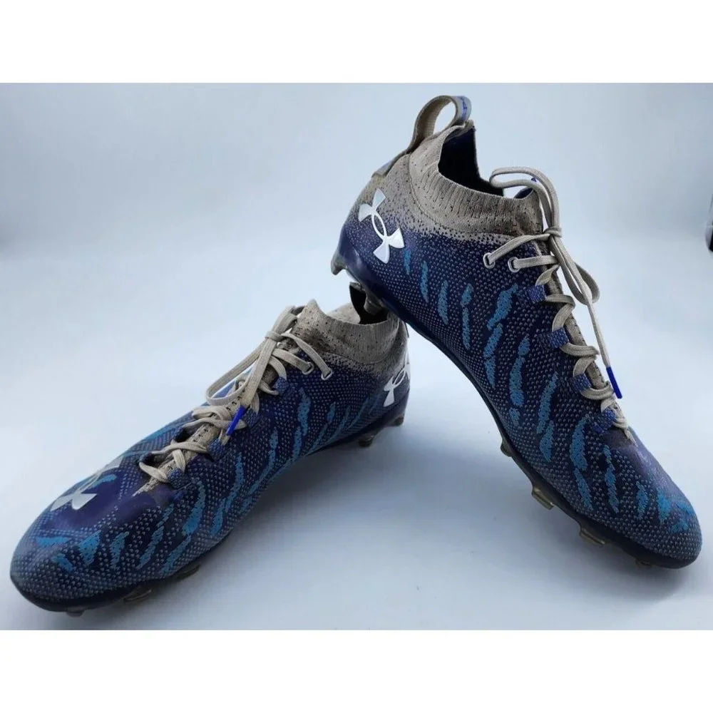Under Armour Spotlight Lux MC ThreadLock Football Cleats 3022654-400 Men’s Sz 14